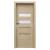 PORTA Doors SET Rámové dvere KONCEPT H2, sklo Matné, 3D fólia Dub Matný + zárubňa