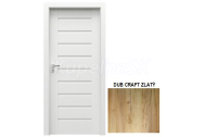 PORTA Doors SET Rámové dvere KONCEPT A0, plné, 3D fólia Dub Craft Zlatý + zárubňa