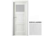 PORTA Doors SET Rámové dvere VERTE PREMIUM B.1 skloMat, 3Dfólia Borovica Andersen+ zárubeň