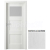 PORTA Doors SET Rámové dvere VERTE PREMIUM B.1 skloMat, 3Dfólia Borovica Andersen+ zárubeň