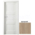 PORTA Doors SET Rámové dvere VERTE PREMIUM B.0 Plné, 3Dfólia Dub Matný + zárubeň