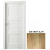 PORTA Doors SET Rámové dvere VERTE PREMIUM B.0 Plné, 3Dfólia Dub Craft Zlatý +zárubeň