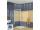 Ronal Top-Line TOPF Bočná stena pre rohový sprchový kút, 75x190 cm,Aluchróm/Satén