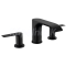 Hansgrohe VIVENIS 90 3-otvor. umývadlová batéria stoj. výpusť s tiahl. Čierna mat 75033670