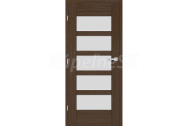 ERKADO set AZALIA 1 rámové dvere presklené, CPL Laminát Wenge Dark ST+Zárubňa