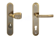 COBRA C101+PZ90 LI/RE OFS PREKRYTKA Kľučka ochranná dverová bronz česaný ,štítková, kovová