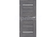ERKADO set KAMÉLIA 6 rámové dvere presklené, fólia Premium Jaseň Grafit +Zárubňa