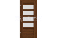 ERKADO set AZALIA 2 rámové dvere presklené, fólia Greko Orech +Zárubňa