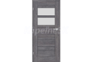 ERKADO set AZALIA 4 rámové dvere presklené, fólia Premium Jaseň Grafit +Zárubňa