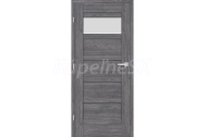 ERKADO set AZALIA 5 rámové dvere presklené, fólia Premium Jaseň Grafit +Zárubňa