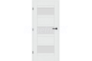 ERKADO set AZALIA 6 rámové dvere presklené, fólia Premium Kôra Biela +Zárubňa