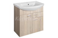 Aqualine ZOJA umývadlová skrinka 71,5x74x34cm, dub platin 51175