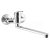 Aqualine AQUALINE 35 Nástenná drezová batéria rozteč 100mm, ploché ramienko, 220 mm, chróm
