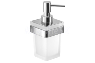 Gedy SAMOA dávkovač mydla, chróm/mliečne sklo