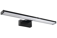 Sapho CHICAGO LED svietidlo, 400x120x40 mm, 8W, 230 V, plast, čierna matná