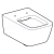 Geberit iCon Square Závesné WC hlboké splachovanie, Rimfree, 35x33x54 Biele/KeraTect