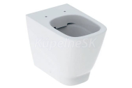 Geberit Smyle Square Stojacie WC hlboké splachovanie univerz. odpad, Rimfree, Biele