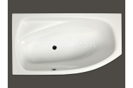 Santech Fox asymetrická masážna vaňa 160x90 L Relaxa 200