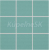 Rako COLOR TWO mozaika set 30x30 cm 10x10cm Tyrkysová GRS0K667,R10B,1.tr. matná