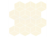 Cersanit COLOUR BLINK MOSAIC DIAMOND CREAM 28X29,7x0,9 cm mozaika matná, WD567-008, 1.tr.