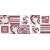 Opoczno PENNE VIOLET INSERTO GEO 20X50, obklad-dekor OD018-011,1.tr.