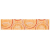 Cersanit ATOLA orange listwa kola 6,5x30, listela, WD212-034