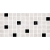 Cersanit KAROO GREY MOSAIC GLASS 14,7X29,7, glaz.gres-dekor OD193-006,1.tr.