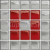 Cersanit UNIVERSAL GLASS DECORATION Silver/Red Mosaic A New 14,8X14,8 mozaika,1.tr.
