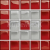 Cersanit UNIVERSAL GLASS DECORATION Silver/Red Mosaic C New 14,8X14,8 mozaika,1.tr.