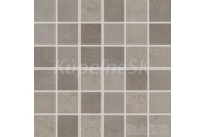 Rako EXTRA WDM05721 dlažba-mozaika matná 30x30cm,kocka 4,8x4,8,hnedo-šedá, rekt,mraz,1.tr.