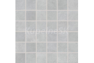 Rako EXTRA WDM05722 dlažba-mozaika matná 30x30cm,kocka 4,8x4,8,bielo-šedá, rekt,mraz,1.tr.