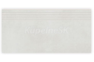 Rako EXTRA DCPSE722 dlažba-schodovka matná 29,8x59,8cm,biela, rektif,mrazuvzd,1.tr.