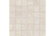 Rako DDM06735 QUARZIT dlažba-mozaika Béžová 4,8x4,8x1cm matná reliéf, rekt,mrazuv,R10,1.tr