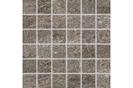 Rako DDM06736 QUARZIT dlažba-mozaika Hnedá 4,8x4,8x1cm matná reliéf, rekt, mrazuv,R10,1.tr