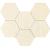 Tubadzin HORIZON Hex Ivory 28,9x22,1 mozaika VERTICA