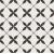 Cersanit PATCHWORK CLOVER BLACK PATTERN 29,8X29,8 G1, dlažba, mat. OP867-002-1,1.tr.