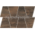 Cersanit GRANDWOOD RUSTIC Mocca 19X30,6 mozaika matná, OD498-085, 1.tr.