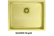 Alveus QUADRIX 50 MONARCH nerezový drez so sifonom 55x45 - Gold