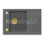 Alveus FORMIC 30 kuchynský granitový drez so sifónom 76x50 Steel + prepad gold