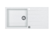 Alveus CADIT 50 kuchynský granitový drez so sifónom 100x50 - G-11 White 1140594