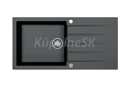 Alveus CADIT 50 kuchynský granitový drez so sifónom 100x50 - G- 91 Black 1140598