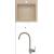 Alveus SET CARINA 20 kuchynský granit. drez so sifón. 75x42 + batéria ARC110 - Beige
