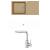 Alveus CADIT 50 SET kuchynský granit. drez so sifón. 100X50 Beige + batéria SIROS Chróm