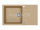Alveus CADIT 40 SET kuchynský granit. drez so sifónom 86x50 + batéria AFRA - Beige