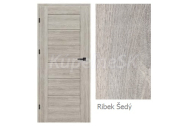 IMPERIODOOR set Rámové dvere CHICAGO 3 fólia TopDecor Ribek Šedý +zárubeň