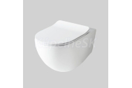 Artceram FILE 2.0 závesné WC RIMLESS 37 x 52 cm, biele (bez sedátka)
