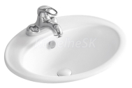 Olsen Spa OVALE II zápustné oválne umývadlo 55 x 47 x 20 cm, Biela OLKLT6002