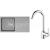 FRANKE SETT98Š tectonitový drez 940xx510 mm OID 611 šedá+batéria FP 9000.031