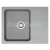 Franke Orion drez Tectonite OID 611-62 šedá 620x500,sifón,E77000.165