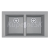 Franke Sirius drez Tectonite S2D 620-86 šedá 860x500,sifón,E77000.128